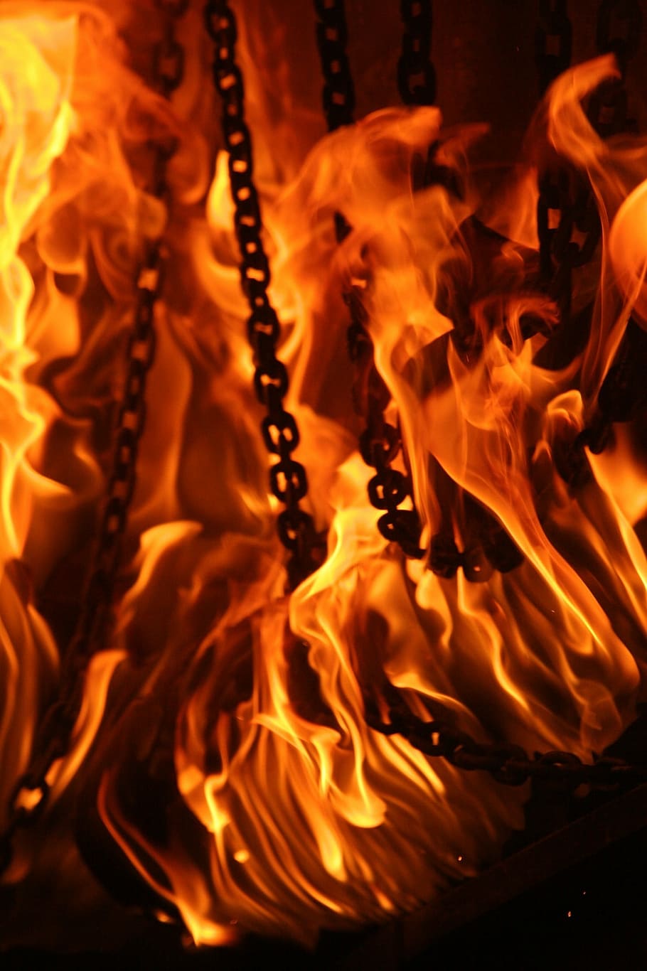 HD wallpaper: fire, burn house, training, firefighter, flames, hot