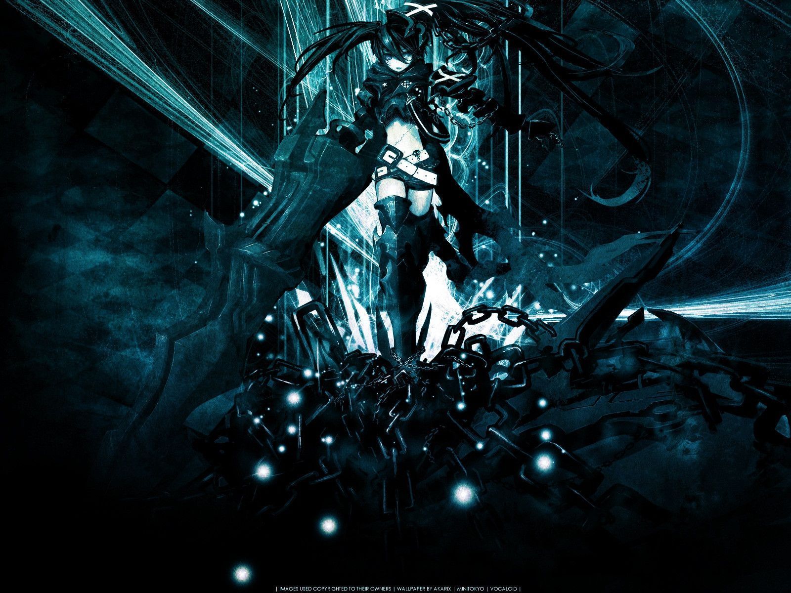 Dark Anime Girl Background Wallpaper 21577