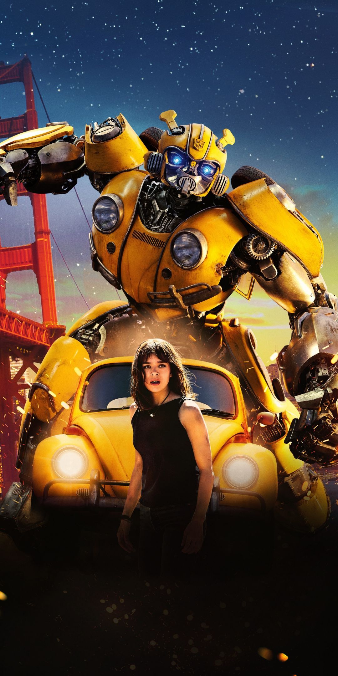 Movie, Bumblebee, Transformers, Hailee Steinfeld, 1080x2160