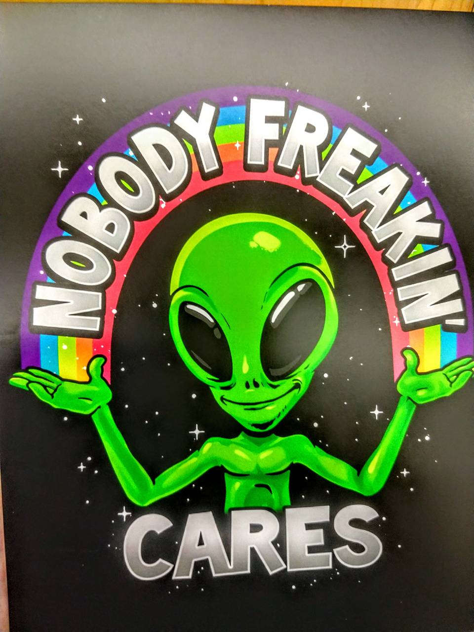 Nobody cares alien wallpaper