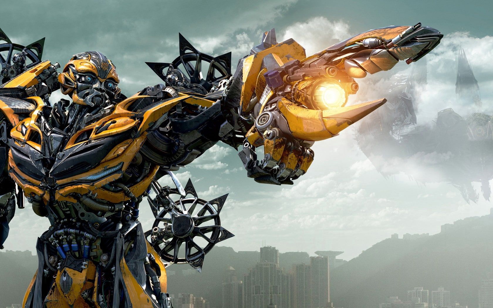 Transformers age of extinction, autobot, bumblebee, yellow