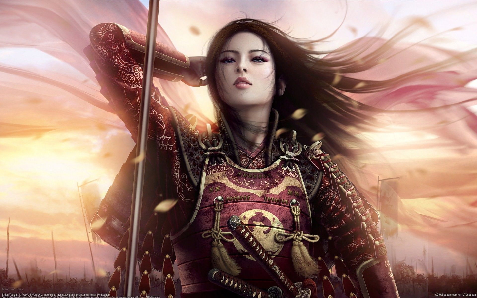 HD Female Samurai Wallpaper. Download Free -104661. Female samurai, Fantasy women, Warrior woman