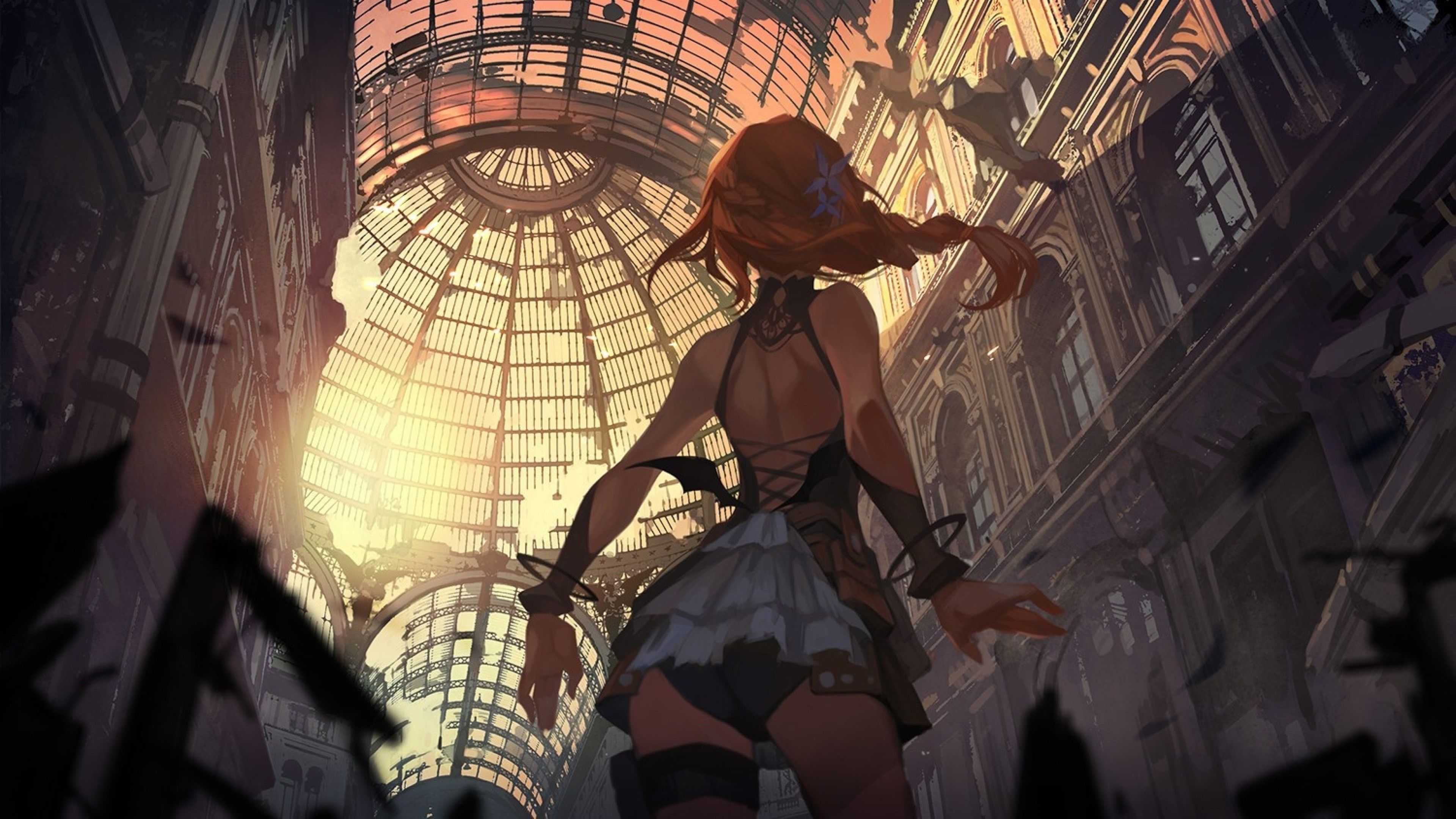 Download 3840x2160 Anime Girl, Under The Dome, Dress Wallpaper