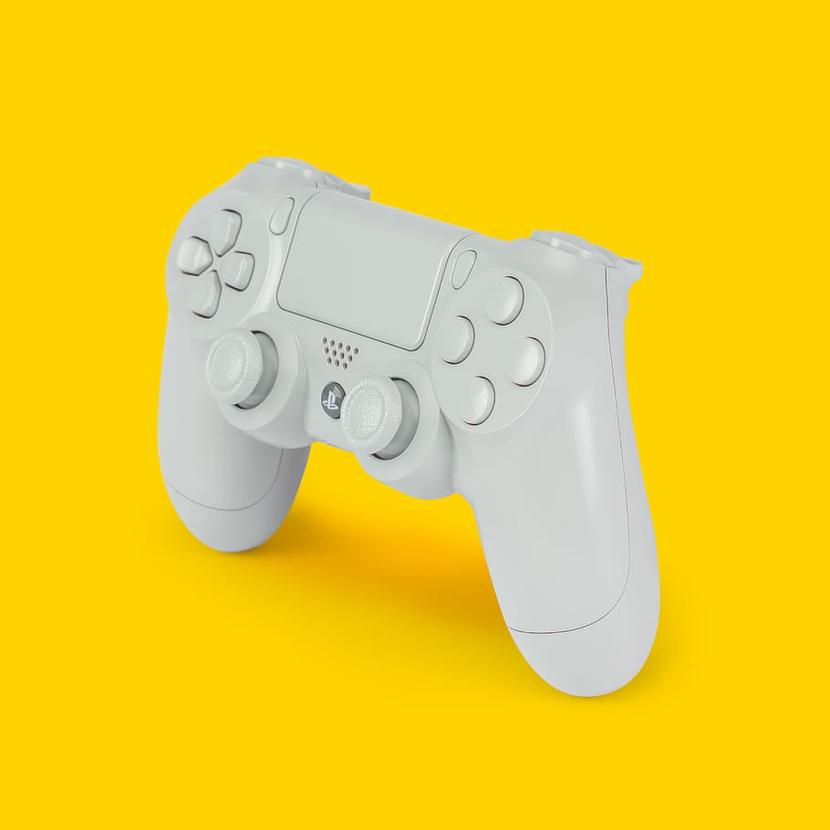 HD wallpaper: white PS4 dualshock 4 .wallpaperflare.com