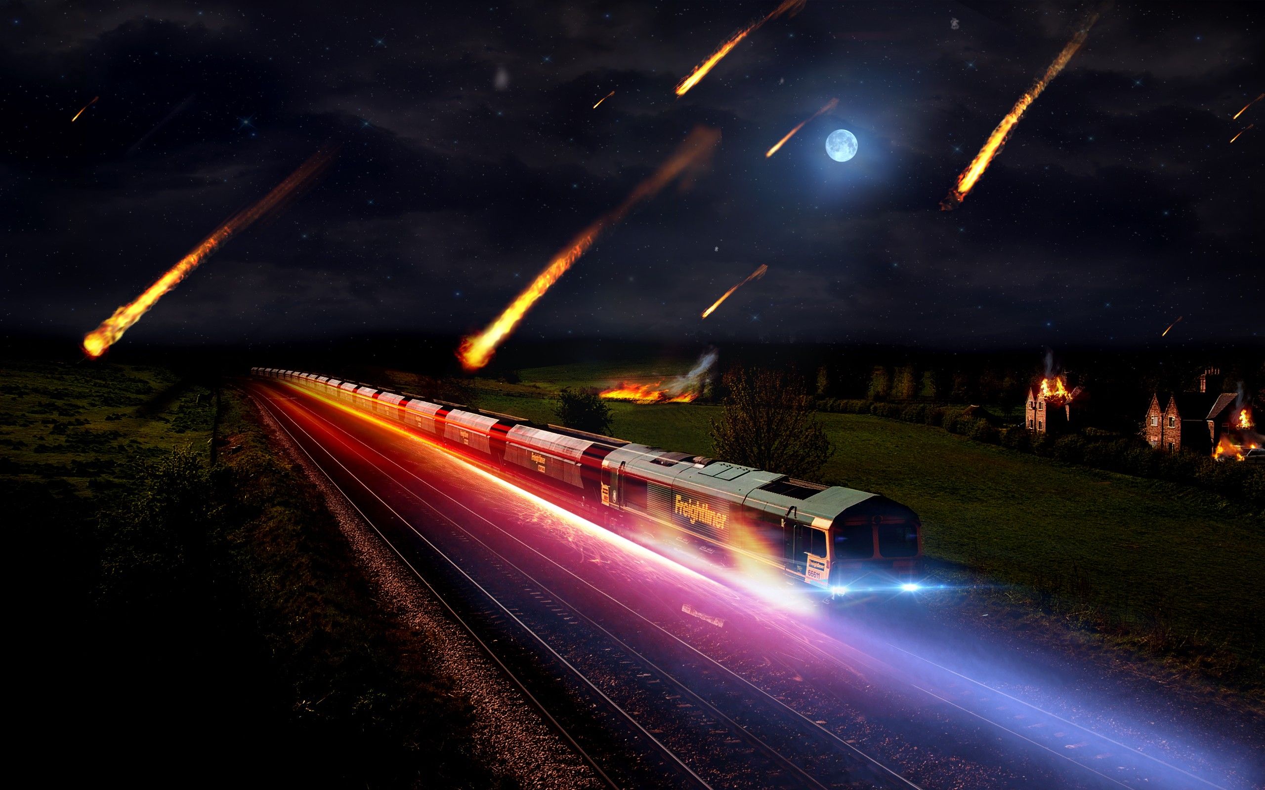 Creepy Asteroid Storm Train