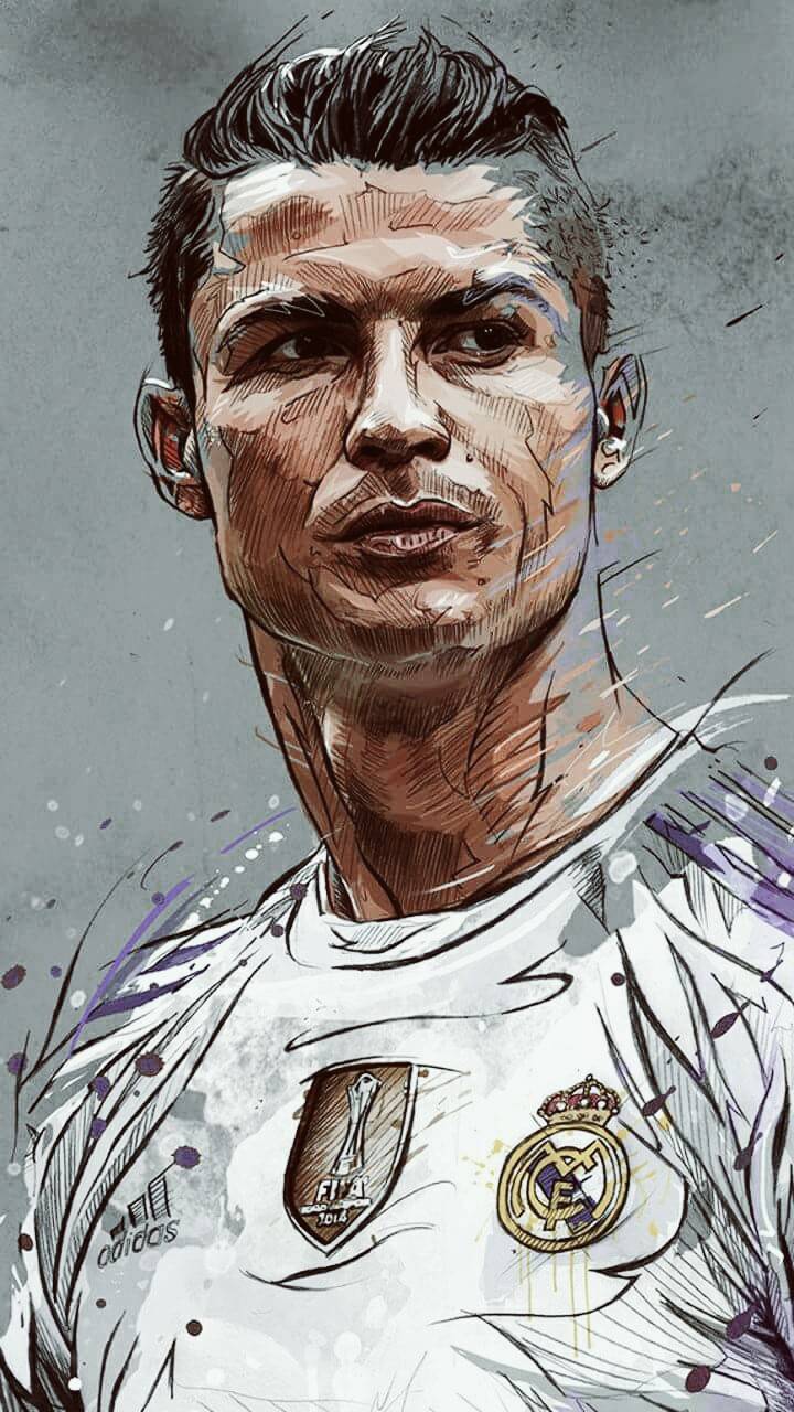 Cristiano Ronaldo Cartoon Wallpaper