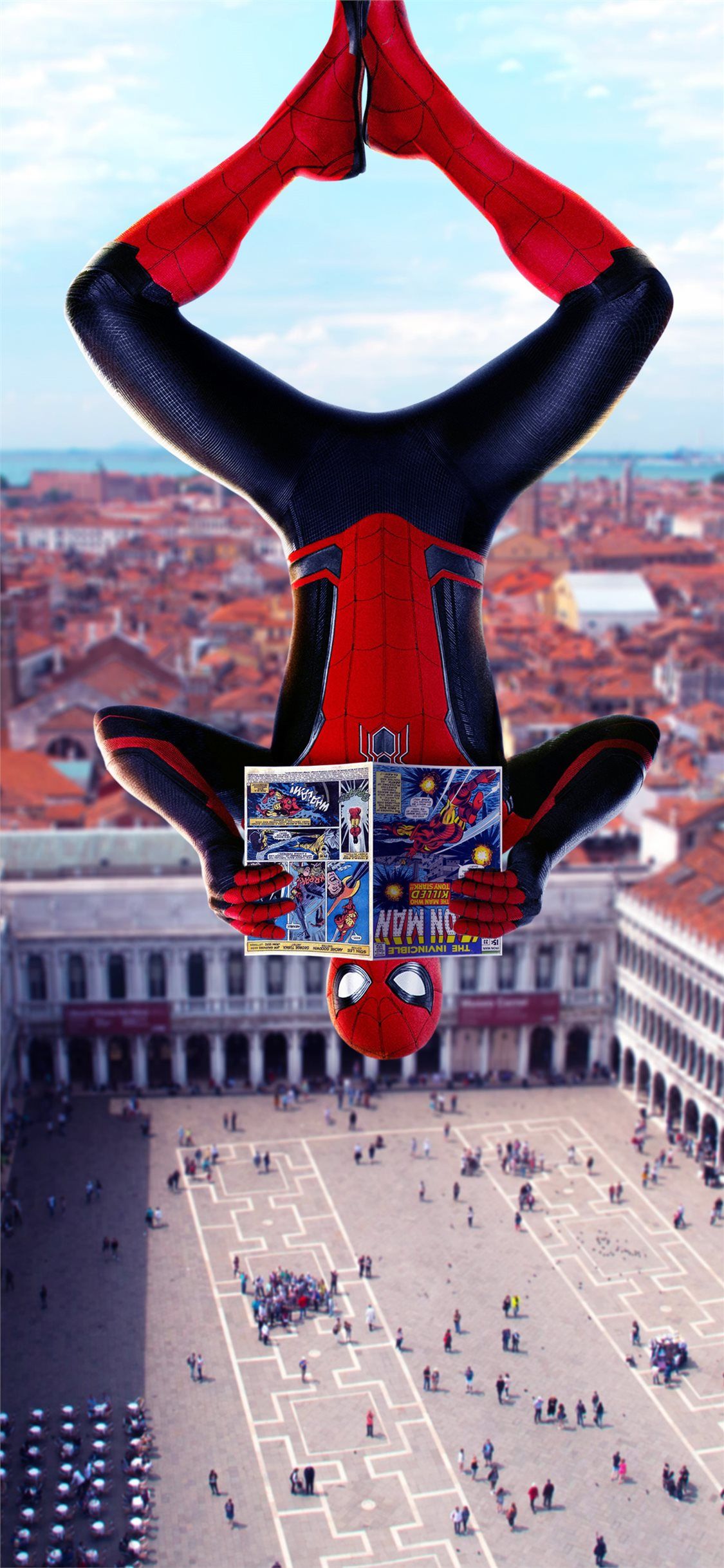 spiderman far from home movie iPhone X Wallpaper Free Download