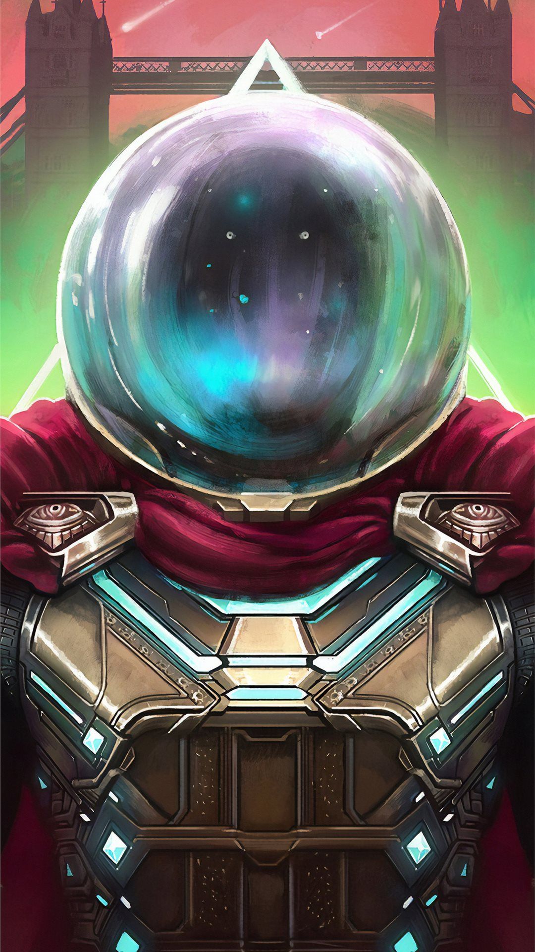 spider man far from home mysterio art 4k iPhone Wallpaper Free