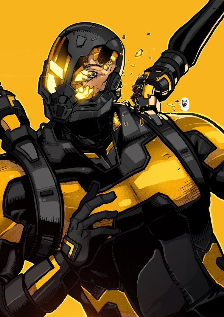 Yellow Jacket Vs Antman by ChickenzPunk. Marvel comics artwork