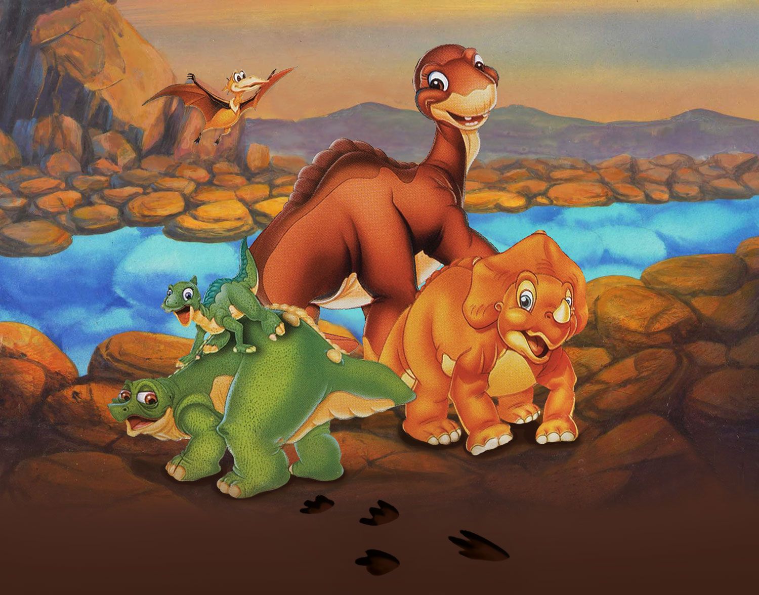 Land Before Time Background. Summertime