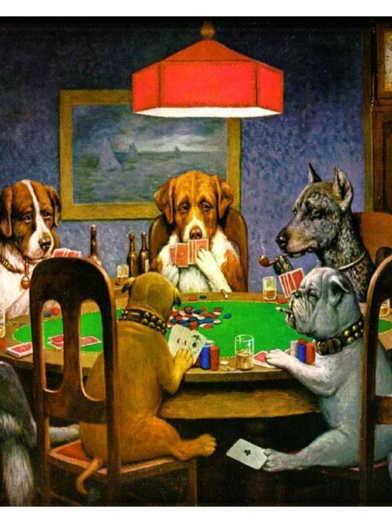 Dogs Playing Poker  Arte Dipingere idee Pastore