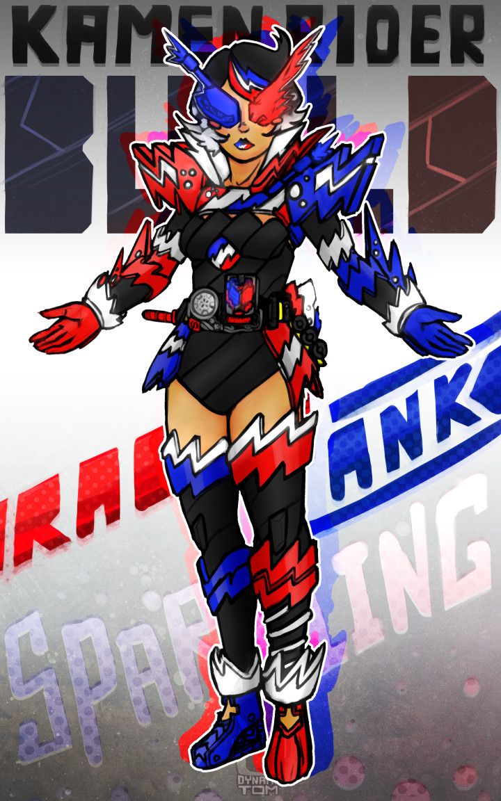 Kamen Rider Build Bunny fanart set, Tom Salmon
