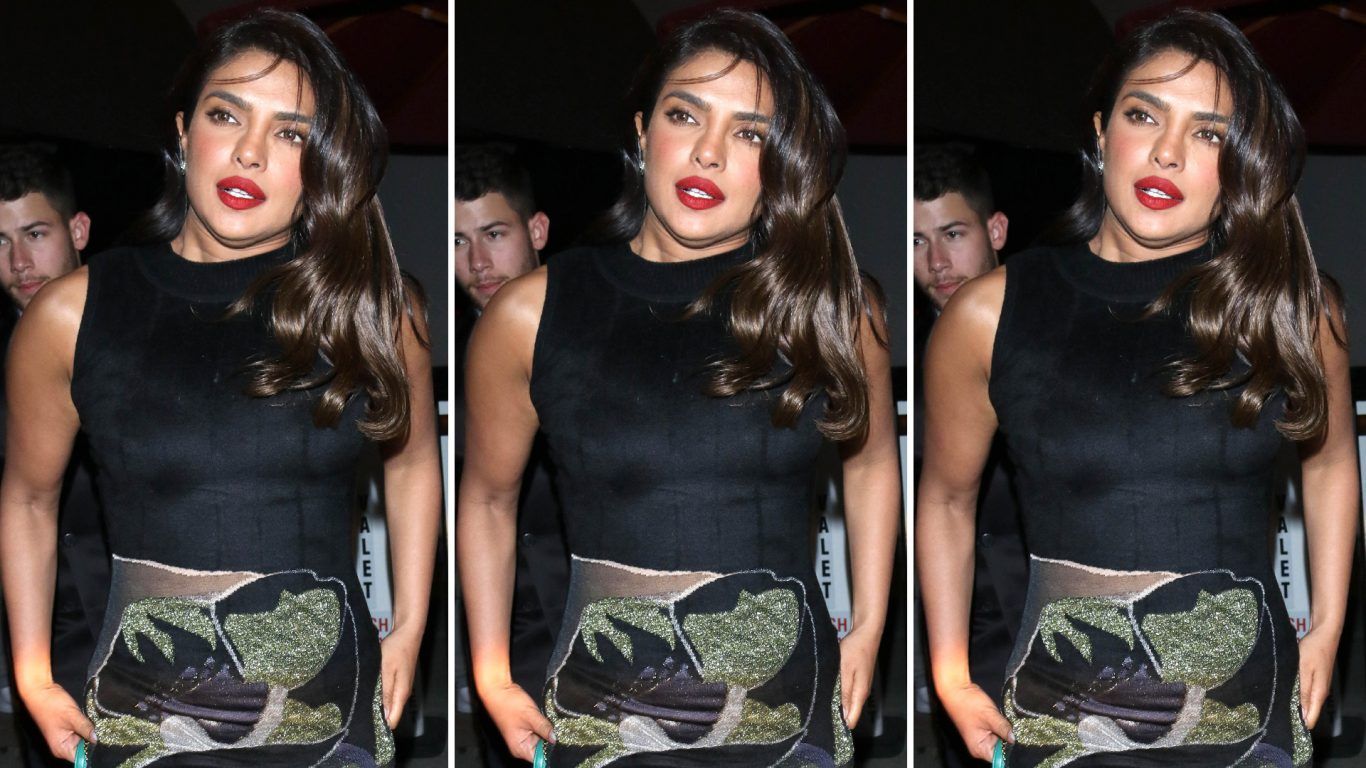 Priyanka Chopra Joins Nick Jonas For Dinner In A See Through Black
