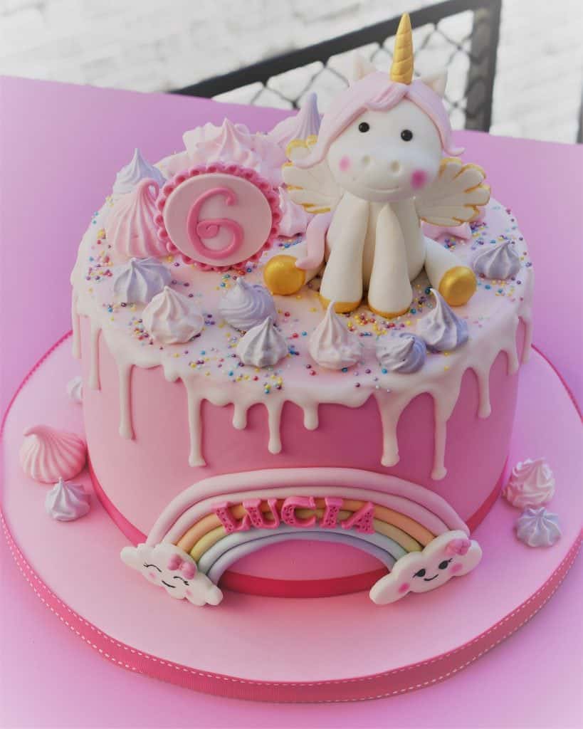 Unicorn birthday cake from Patricia Creative Cakes (Brussels)