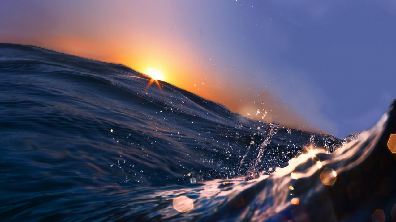 Sea, 5k, 4k wallpaper, 8k, Ocean, Water, sunset, sunrise, blue