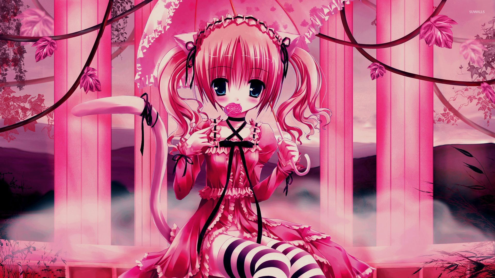 Pink Wallpaper Pc Anime Pink Anime Girl Wallpapers Wallpaper Hd K Stunning Visuals For Your