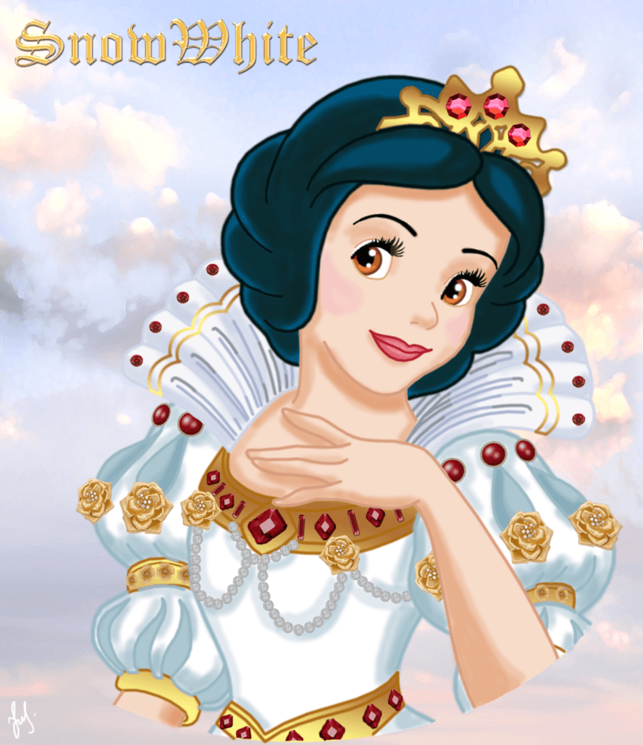 SnowWhite wedding portrait. Snow white