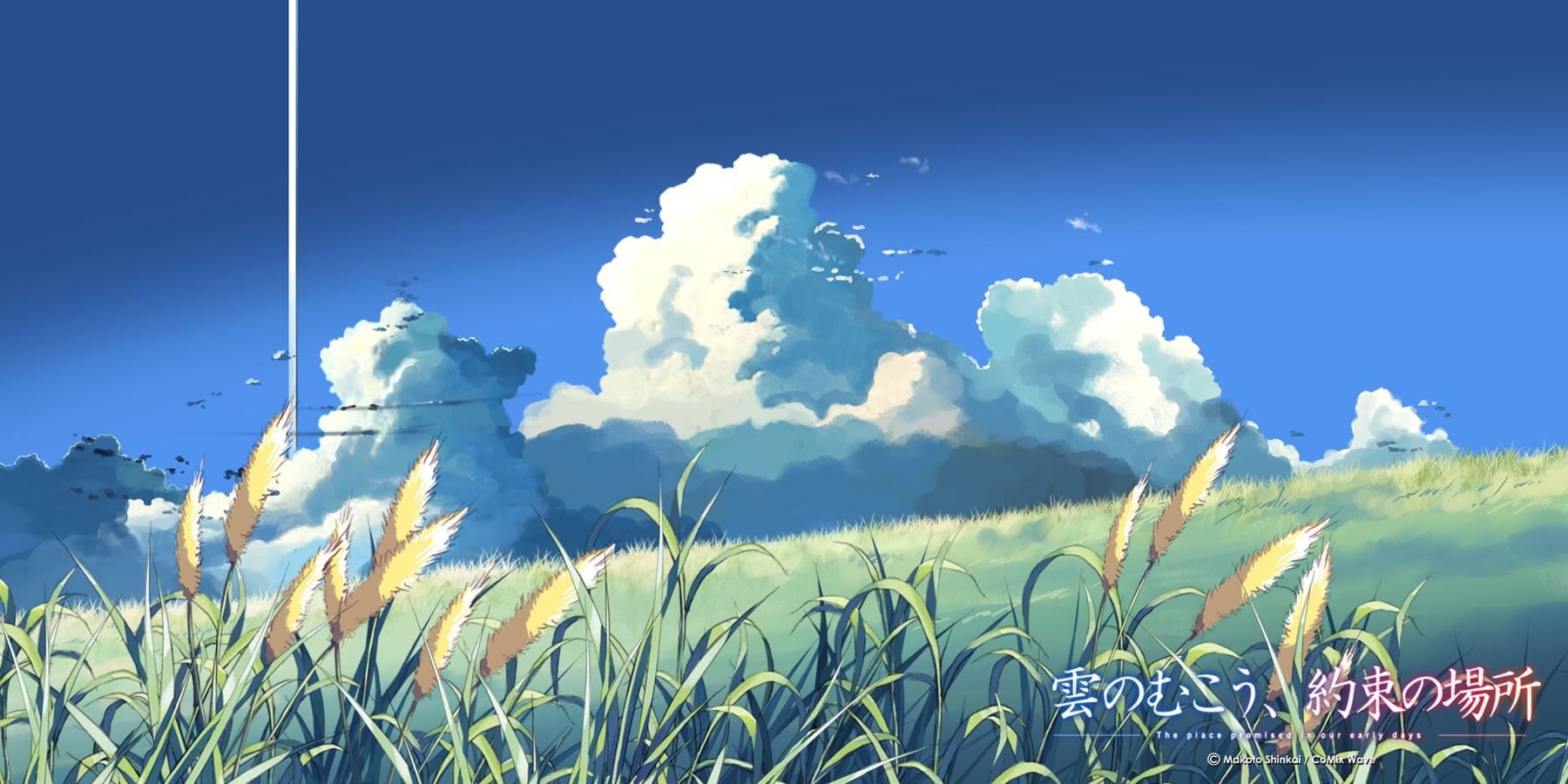 Grass field digital wallpaper, The Place Promised In Our Early