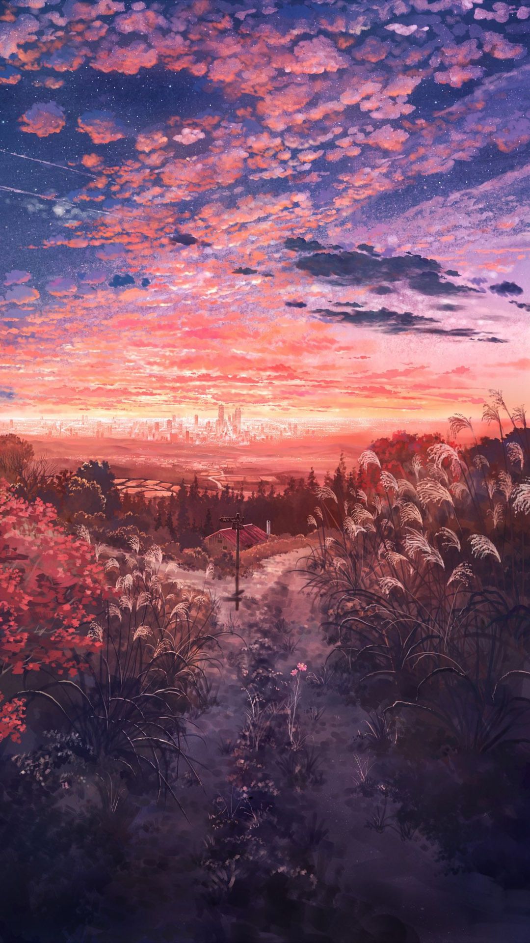 Anime Manga Landscape at Dusk 4K Moody Lofi Abstract Background Sad  Beautiful Artwork with Pink Clouds and Fields Stock Illustration   Illustration of style scenery 253207600