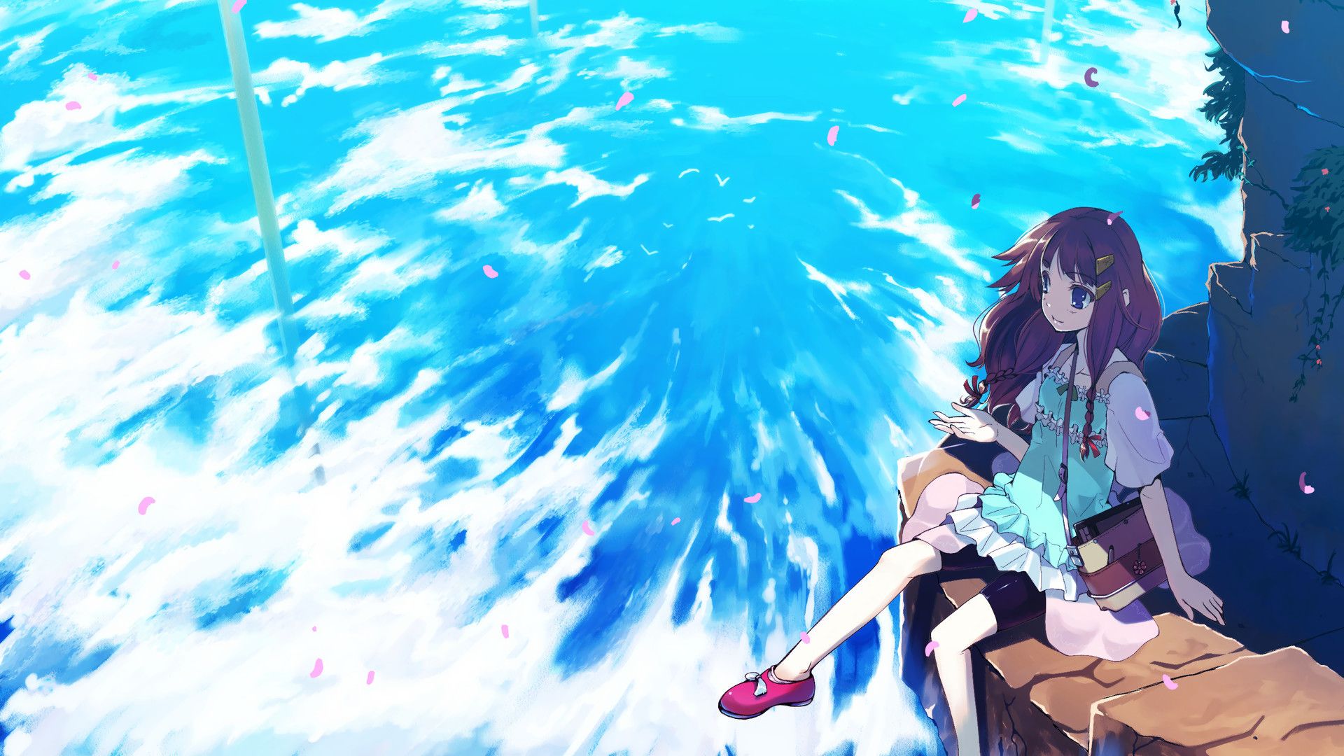 Blue anime aesthetic cute HD wallpapers | Pxfuel