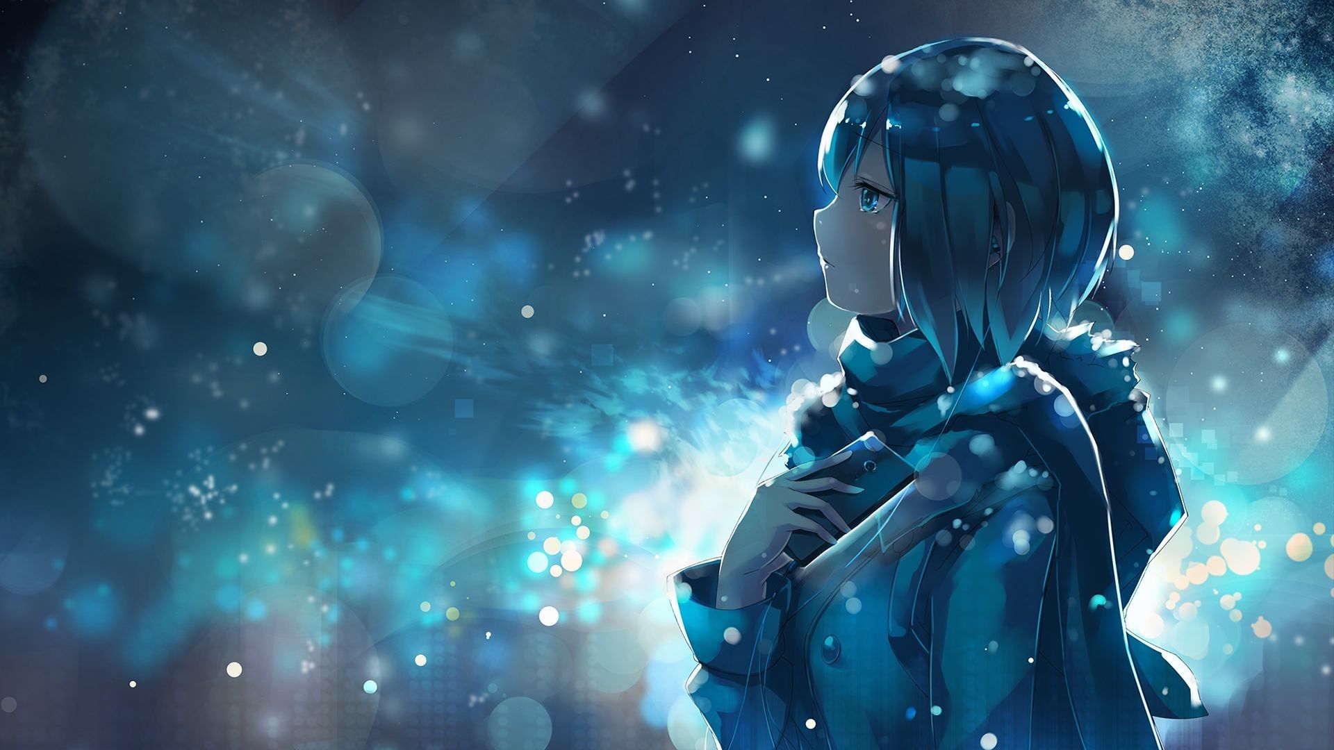 Blue Anime 1920x1080 Wallpapers Wallpaper Cave