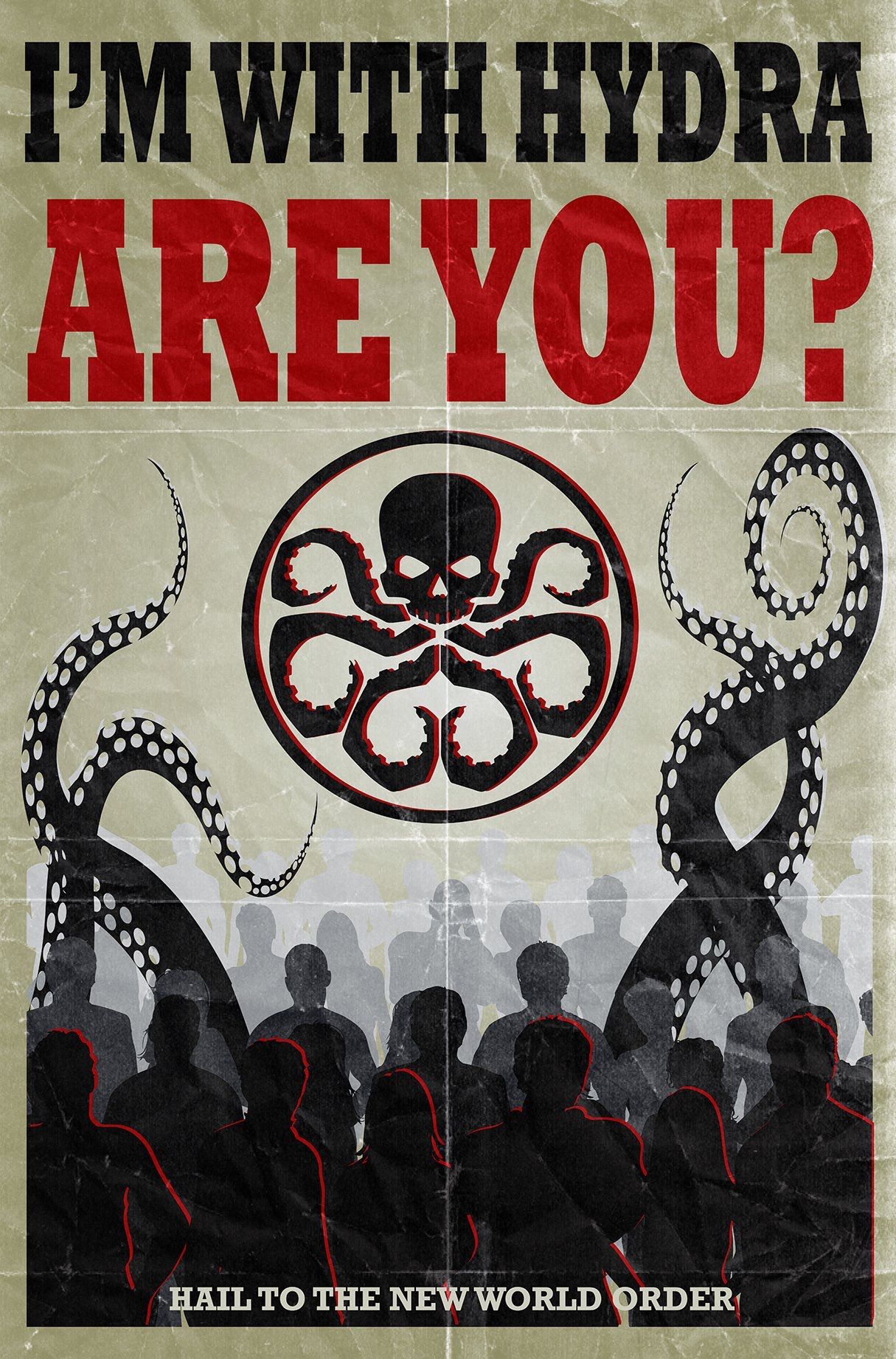 Agents of S.H.I.E.L.D. Framework AU posters. of 6. Hydra