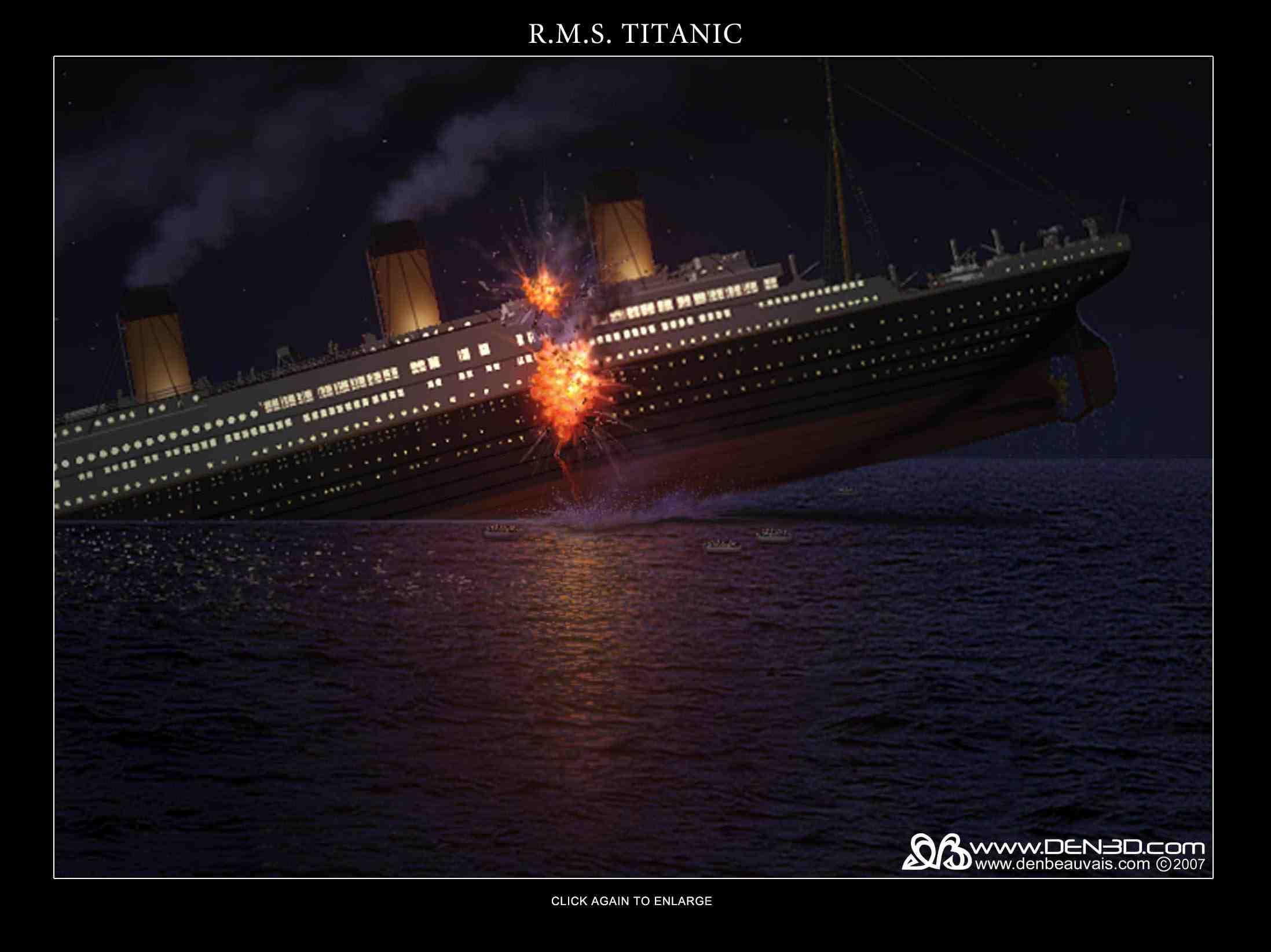 Titanic Explosion wallpaper