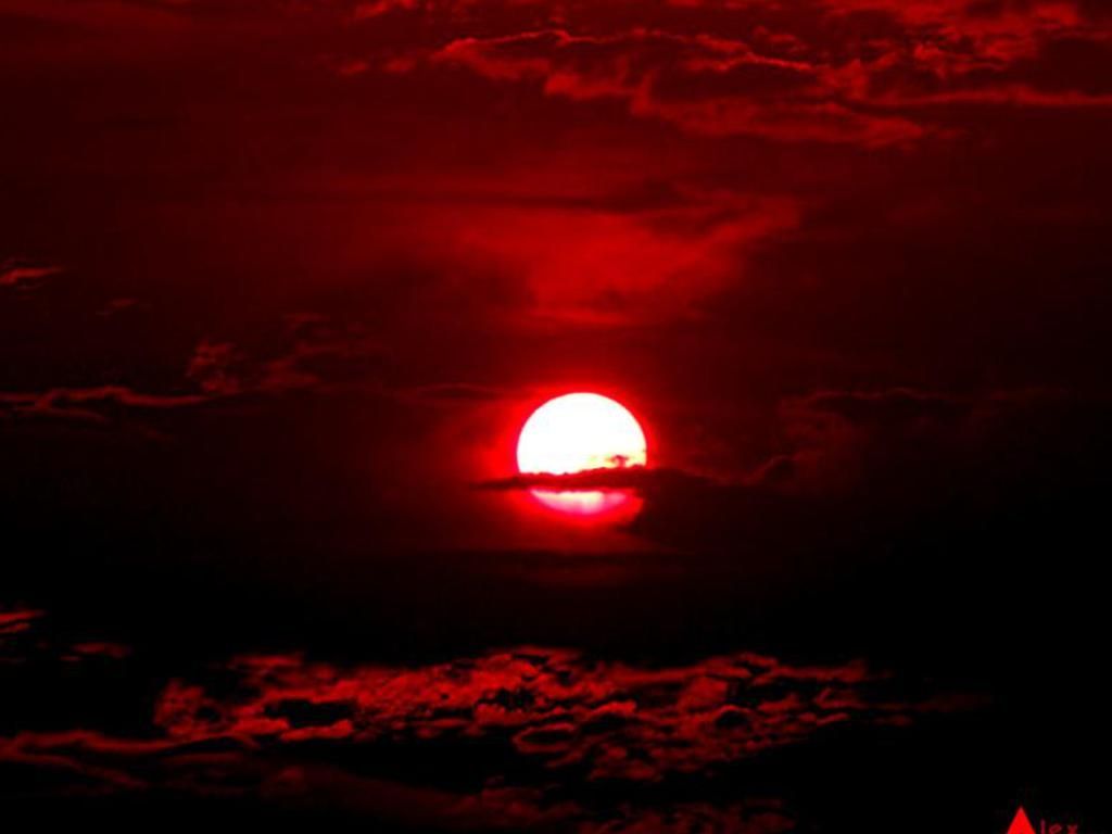 Image Detail for Blood Red Sunset Wallpaper