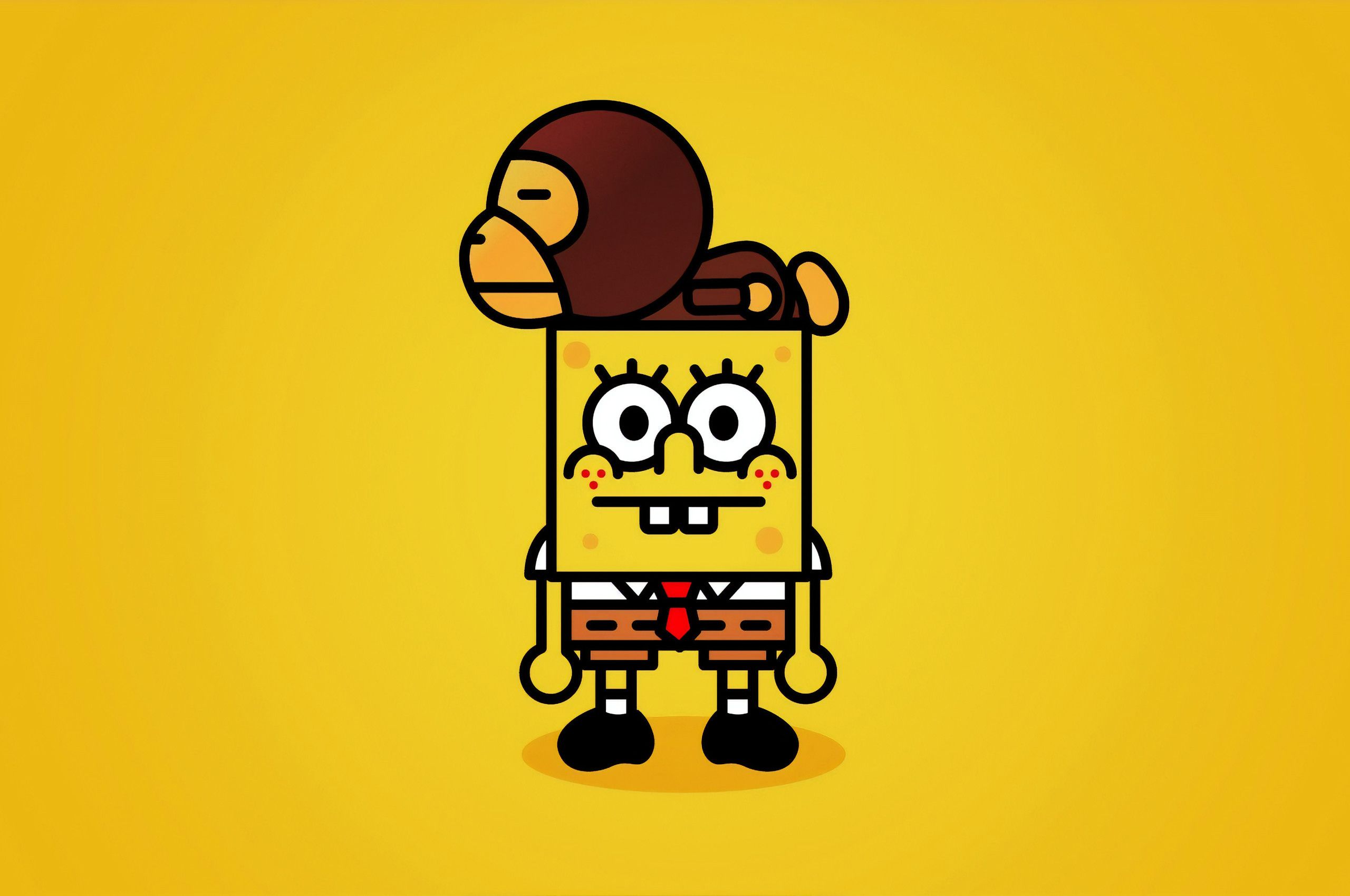 SpongeBob SquarePants 4k .hdqwalls.com