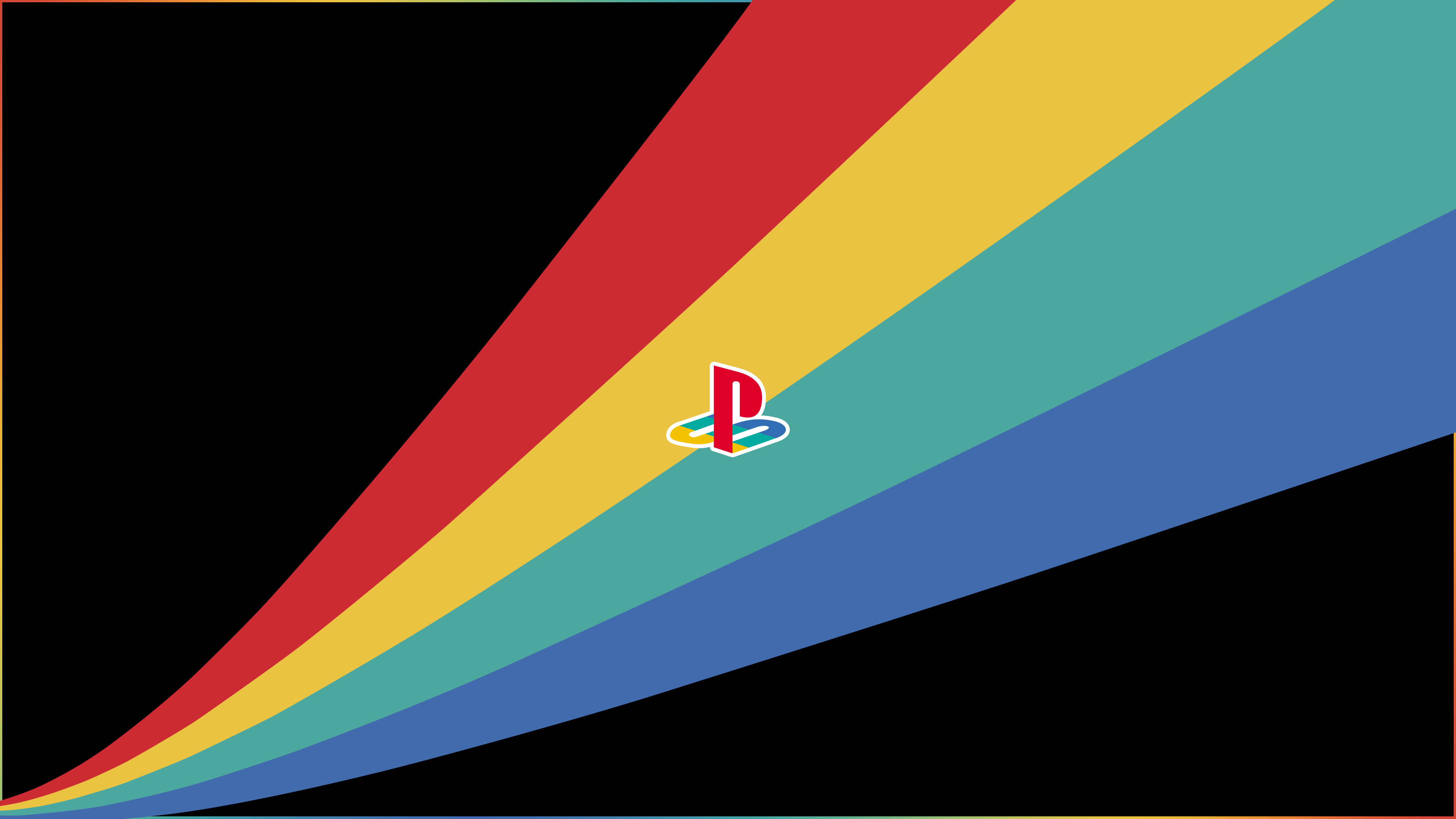 Playstation Minimalist Curve Burst [3840x2160]. R wallpaper, Wallpaper, Desktop background image