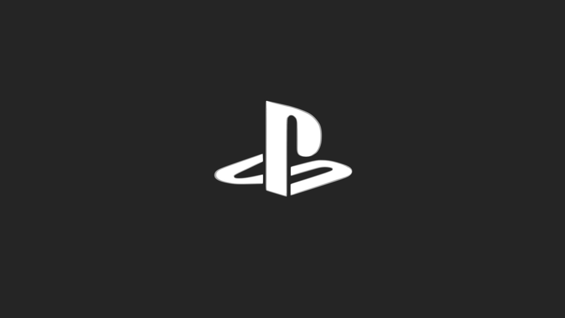 Sony PlayStation logo, PlayStation, video games, minimalism HD