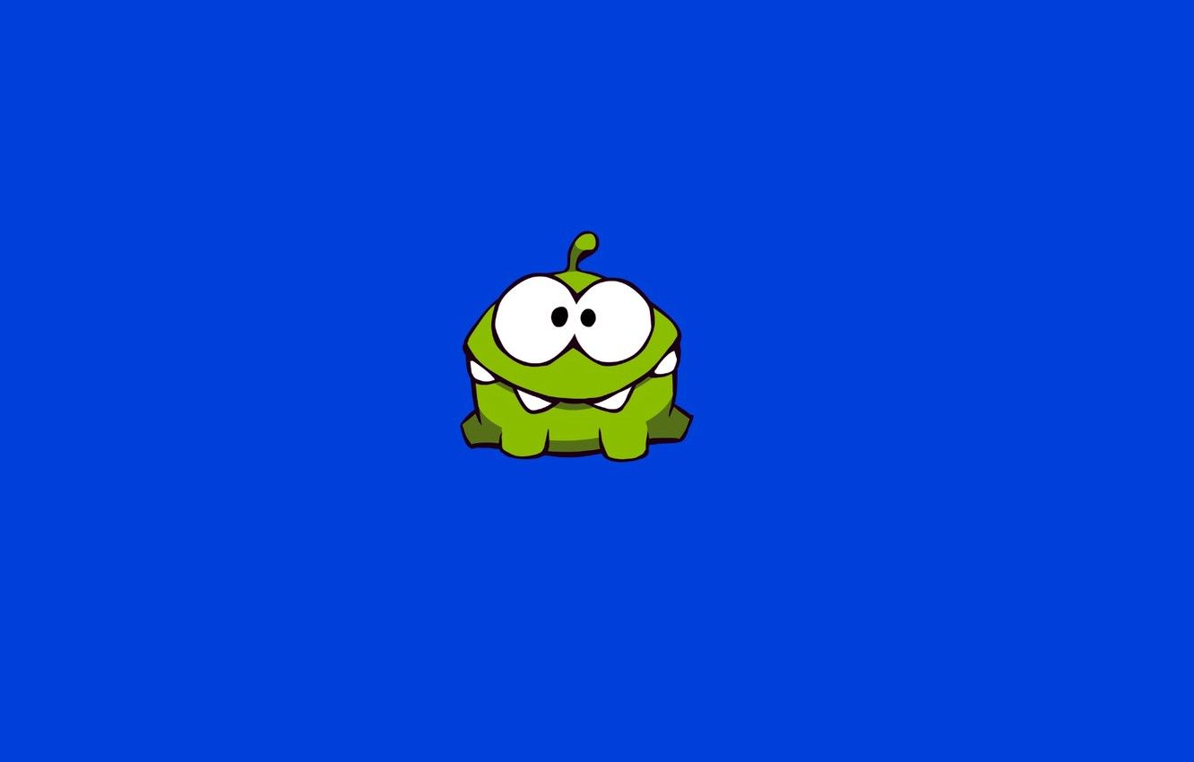 Wallpaper green, small, monster, character, Cut the Rope