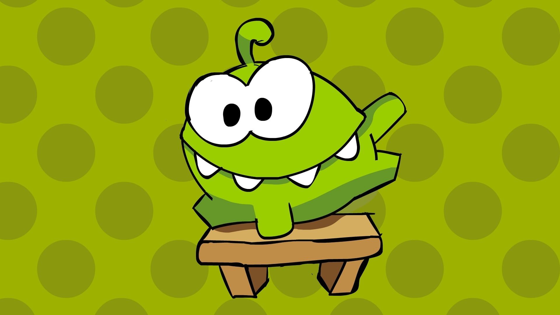 Green and white illustration, Cut the rope, video games HD