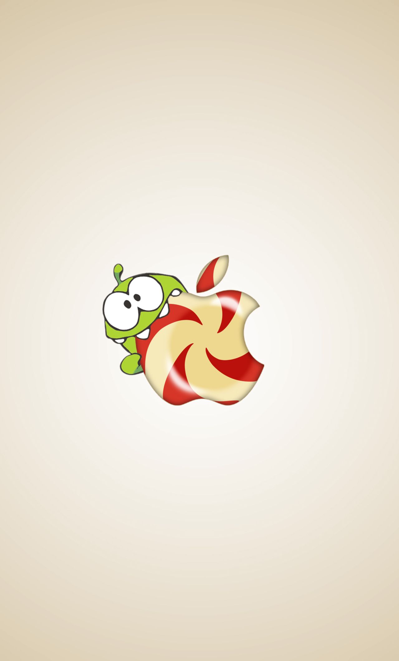 om nom, cut the rope, art iPhone 6 plus Wallpaper, HD