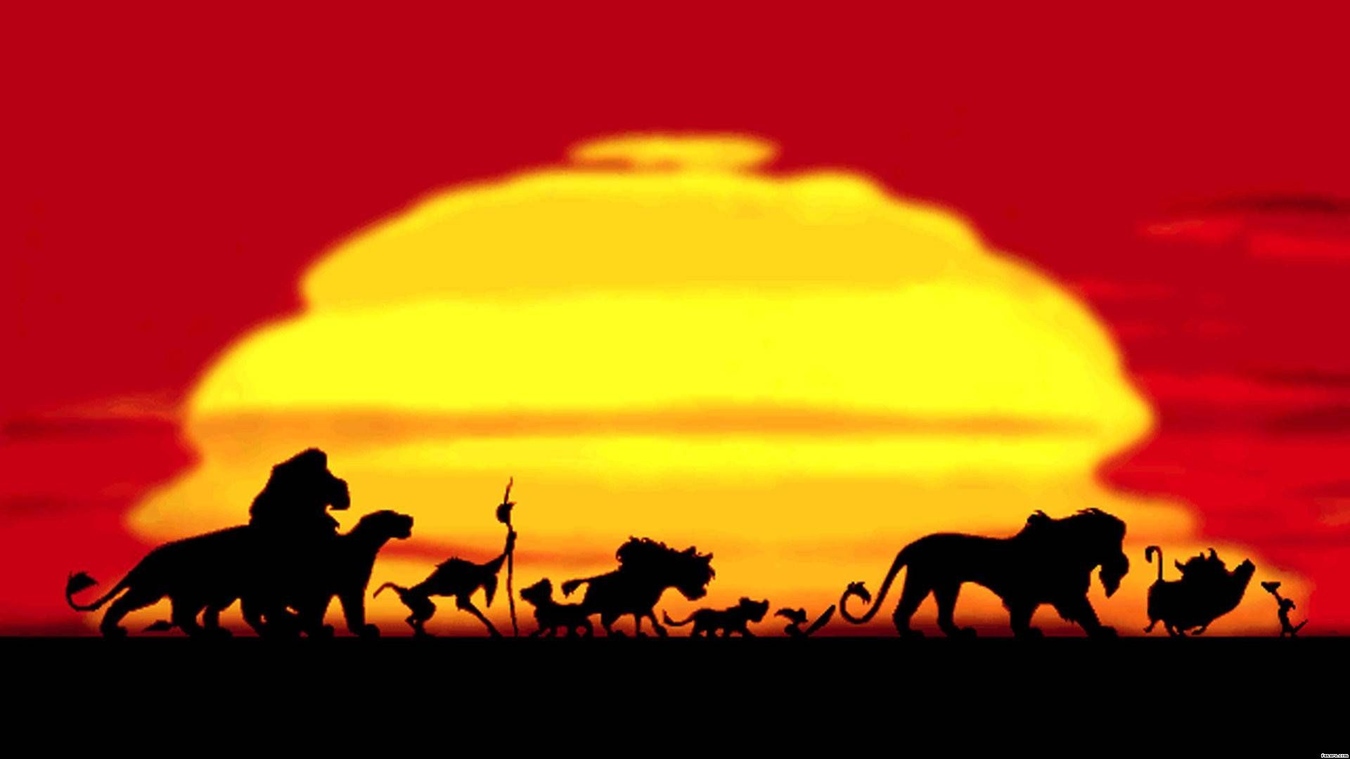Lion King Silhouette Sunset