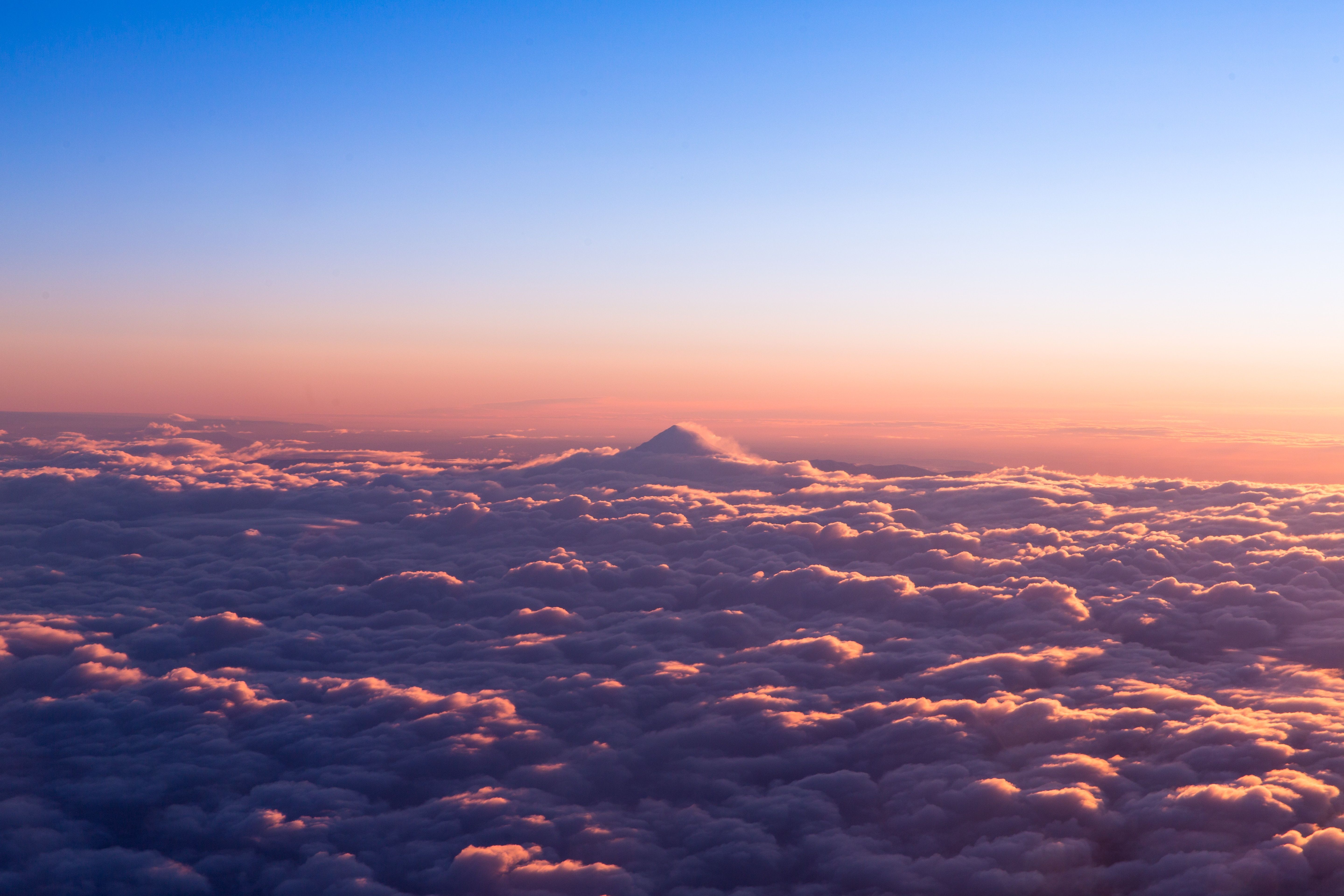 5760x3840 #sunset, #blue sky, #sunrise, #aerial, #gradient