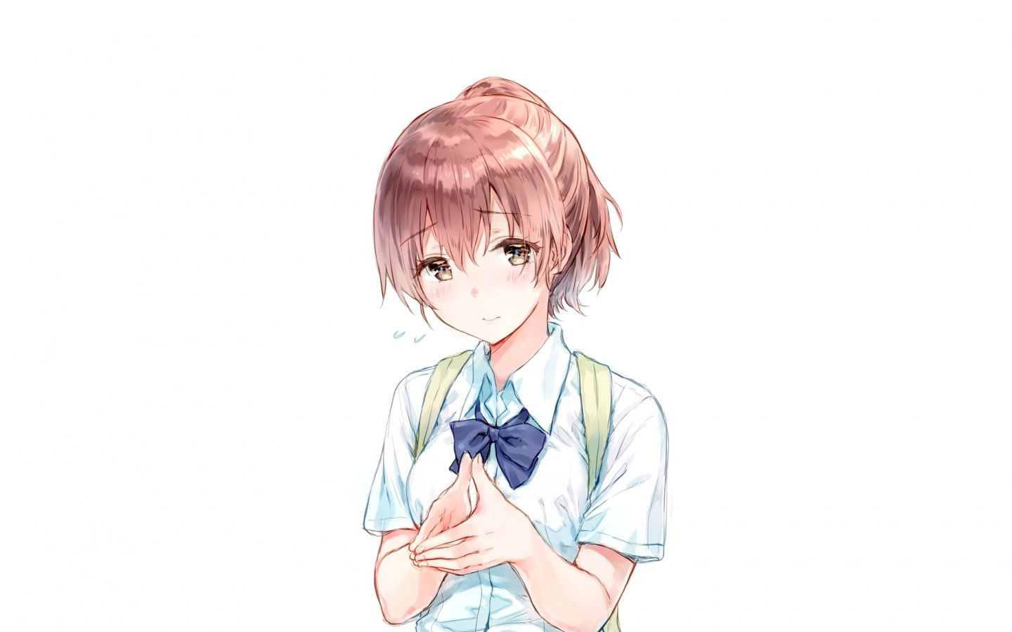 Download 1440x900 wallpaper cute, nishimiya shouko, koe no katachi