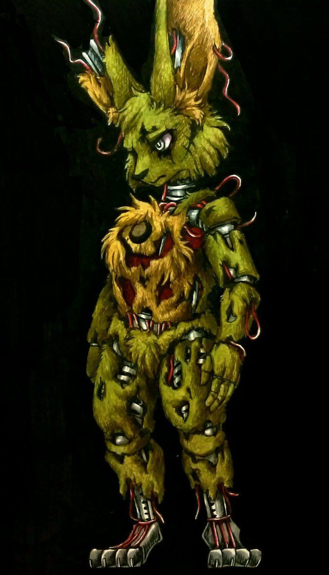 The story of Springtrap is that he murdered kids. Freddy, Bonnie