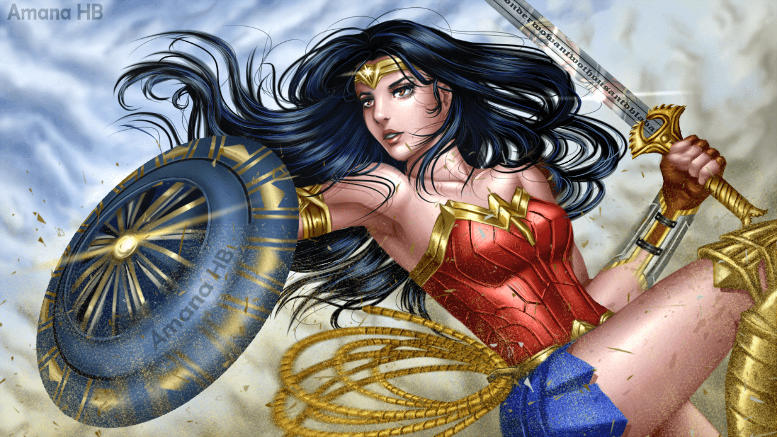 Wonder Woman anime wallpaper