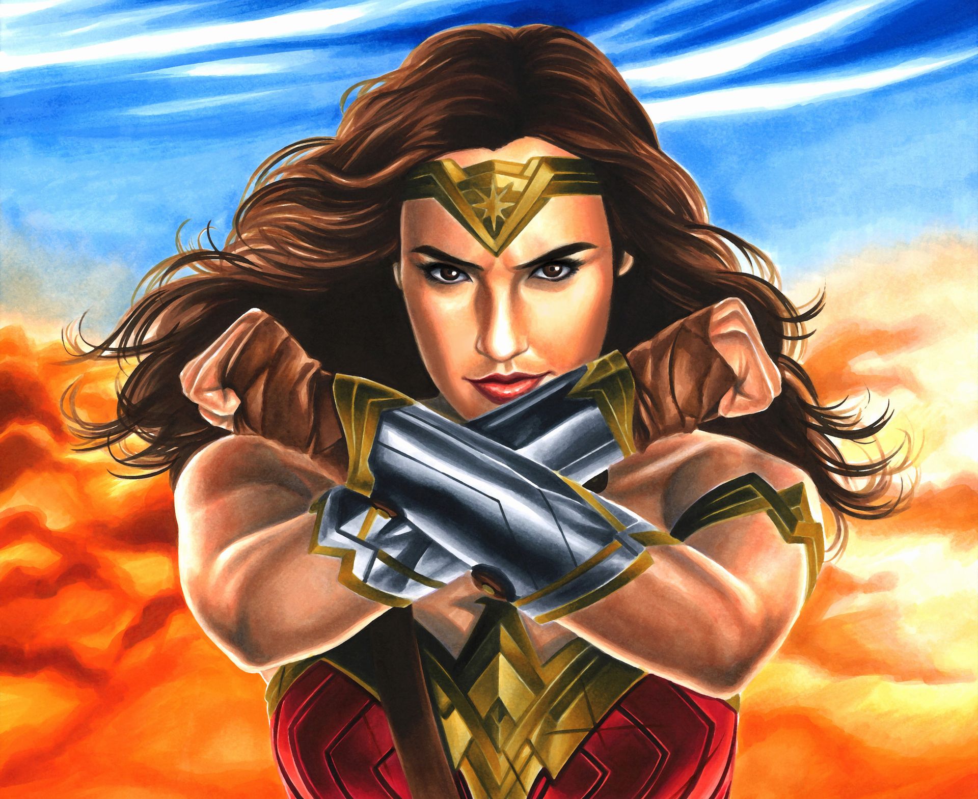 Wonder Woman Cartoon Wallpapers - Wallpaper Cave