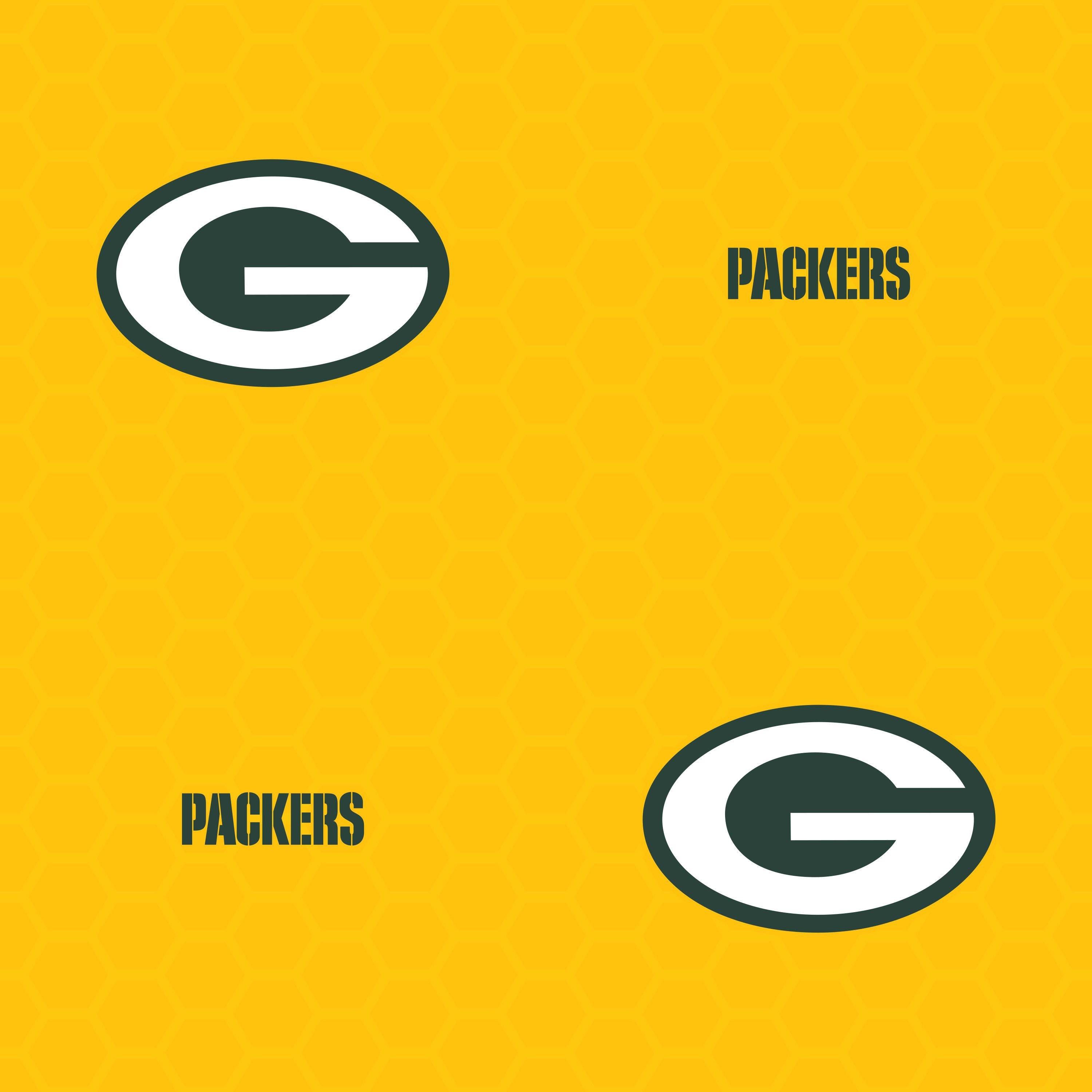 Green Bay Packers: Logo Pattern (Yellow) Licensed
