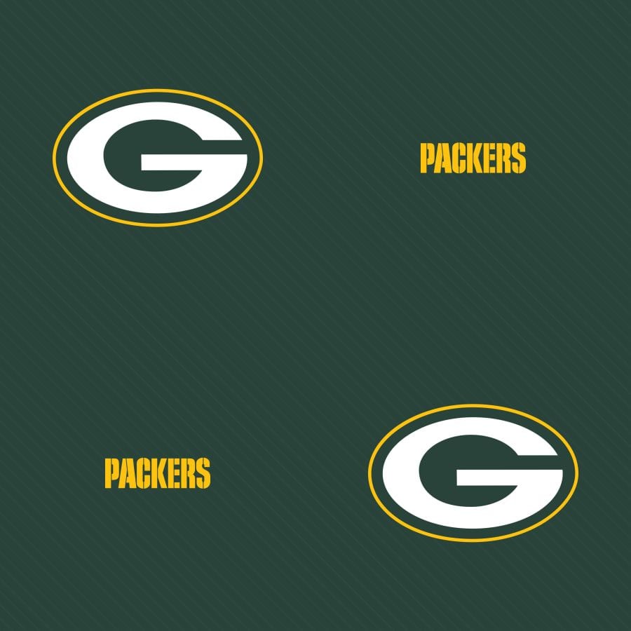 Green Bay Packers: Line Pattern (Green) Licensed