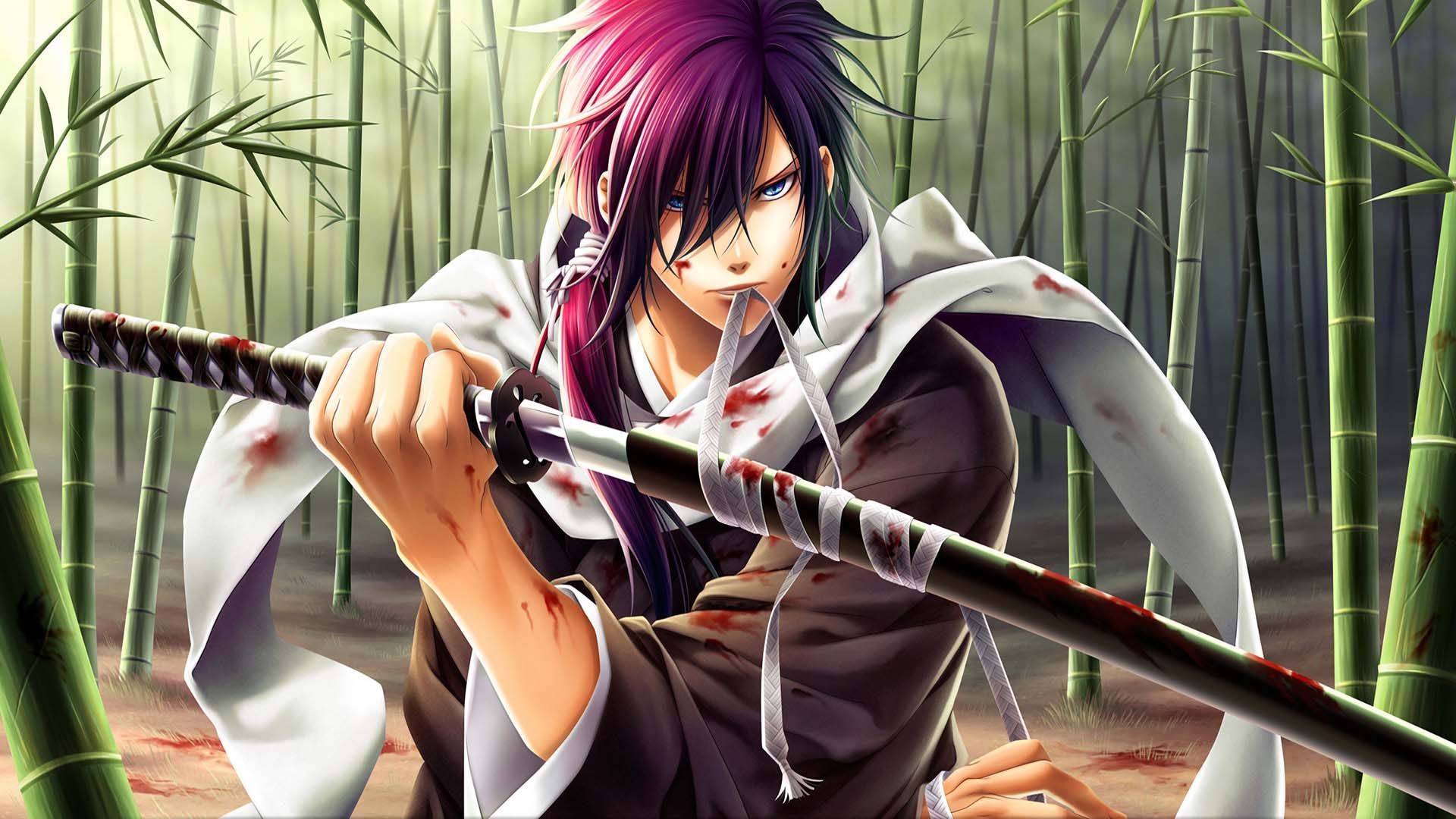 Samurai Fighting Techniques. HD Anime Wallpaper for Mobile