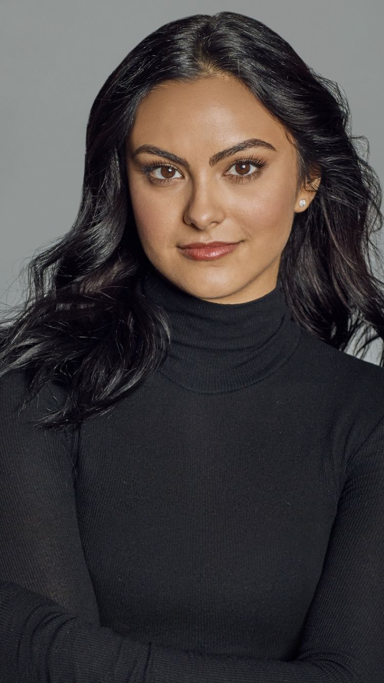 Download Camila Mendes, brown eyes, actress wallpaper, 750x1334