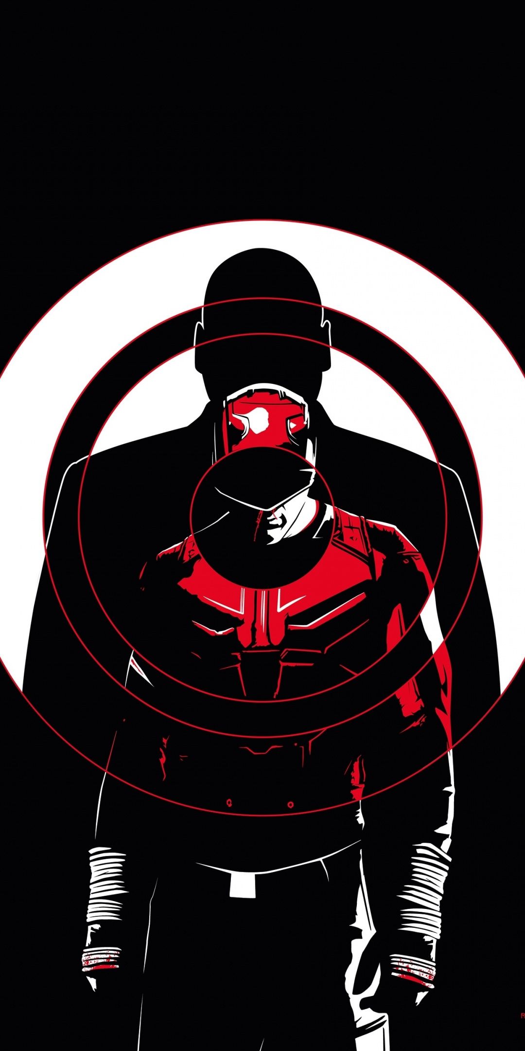 Daredevil, dark, minimal, season poster, 1080x2160