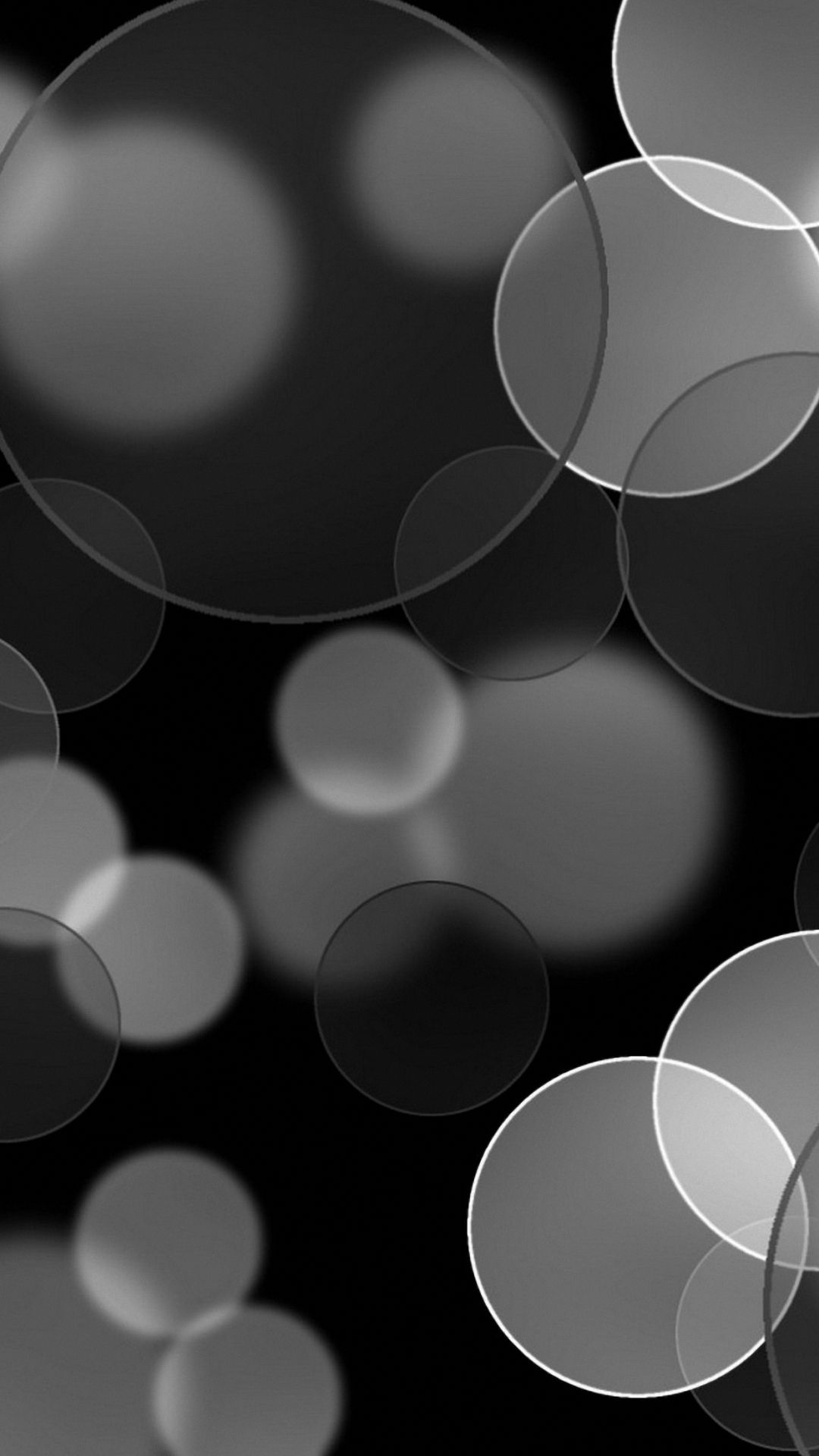 Grey Abstract Circles iPhone 6 Wallpaper HD 7 Plus HD