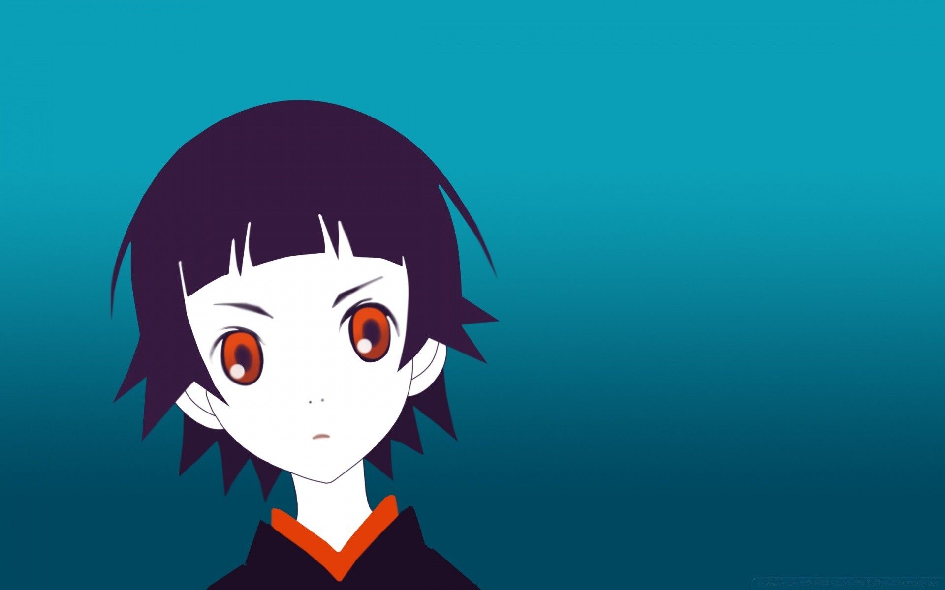 Anime Girl With Red Eyes