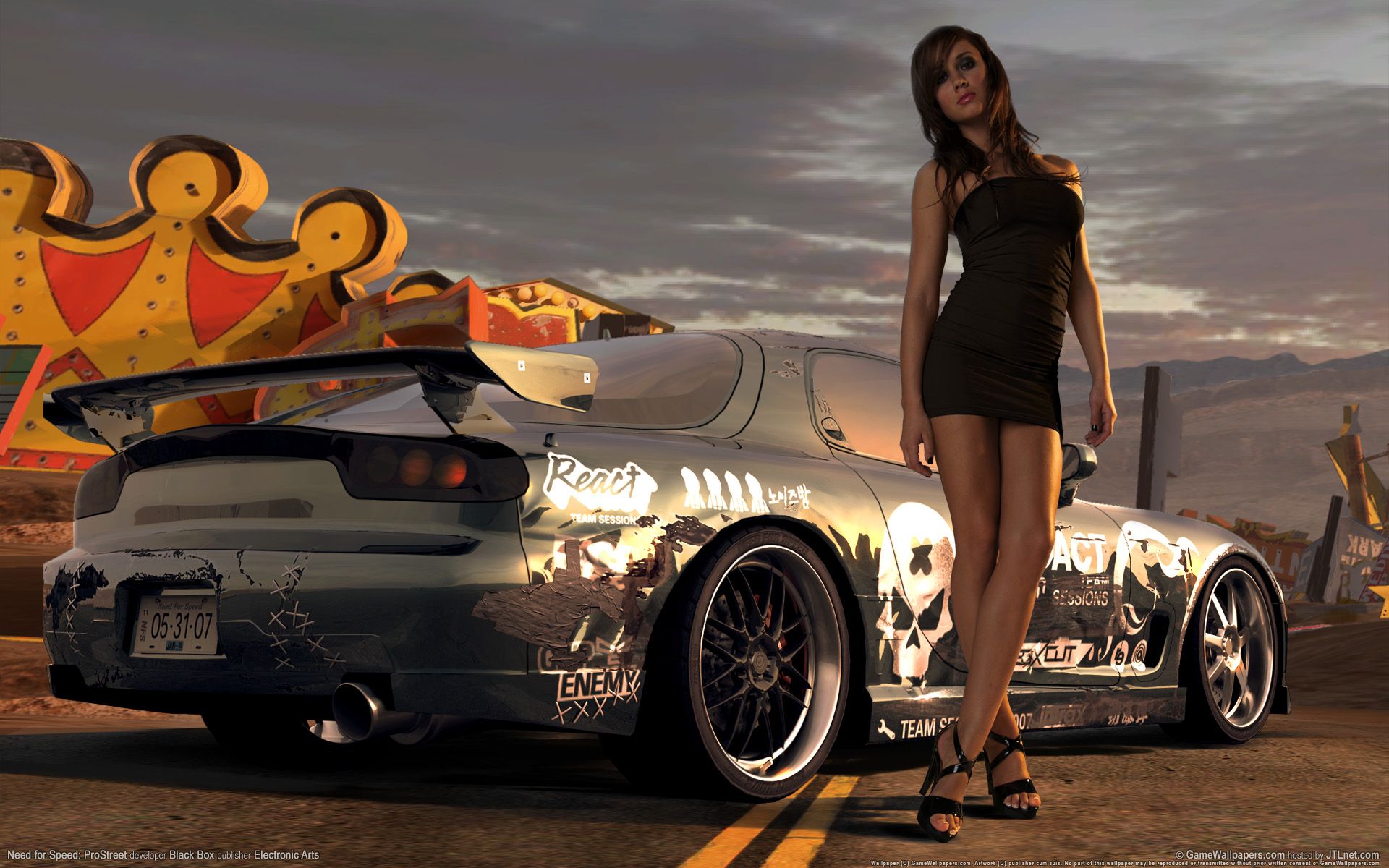 Need for Speed Prostreet Girl Wallpaper. HD Car Wallpaper
