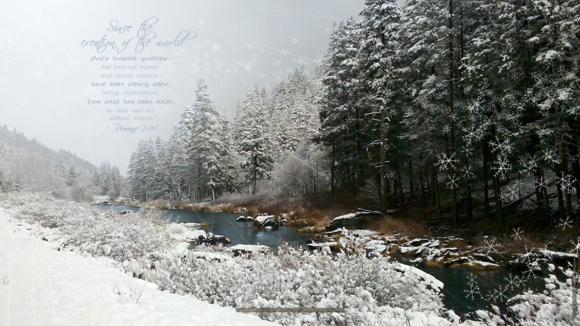 Winter Scripture Wallpaper