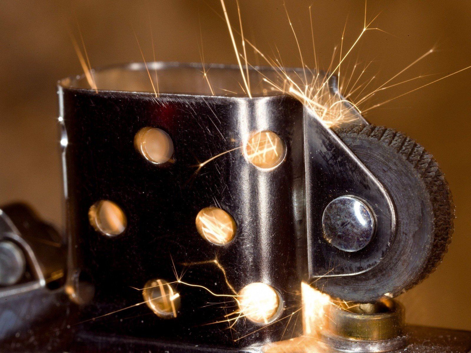 close up, Zippo, Sparks, Lighter Wallpaper HD / Desktop